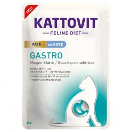 Angebot für Sparpaket Kattovit Gastro Paté 30 x 85 g - mit Ente - Kategorie Katze / Katzenfutter nass / Kattovit Spezialdiät / Sensitiv/ Gastro.  Lieferzeit: 1-2 Tage -  jetzt kaufen.