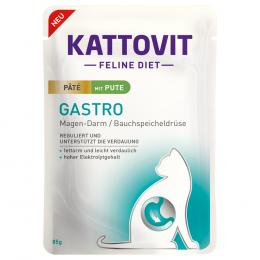 Angebot für Sparpaket Kattovit Gastro Paté 30 x 85 g - mit Pute - Kategorie Katze / Katzenfutter nass / Kattovit Spezialdiät / Sensitiv/ Gastro.  Lieferzeit: 1-2 Tage -  jetzt kaufen.