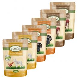 Angebot für Sparpaket Lukullus Frischebeutel 48 x 300 g - Mixpaket Naturkost & Naturkost Mediterran (6 Sorten) - Kategorie Hund / Hundefutter nass / Lukullus Naturkost / Lukullus Sparpakete.  Lieferzeit: 1-2 Tage -  jetzt kaufen.