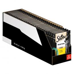 Sparpaket Megapack Sheba Varietäten Frischebeutel 56 x 85 g - Selection in Sauce mit Huhn