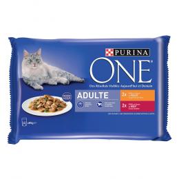 Angebot für Sparpaket PURINA ONE 8 x 85 g - Adult Huhn und Rind - Kategorie Katze / Katzenfutter nass / PURINA ONE / -.  Lieferzeit: 1-2 Tage -  jetzt kaufen.