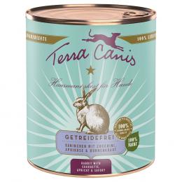 Sparpaket Terra Canis getreidefrei 12 x 800 g - Kaninchen mit Zucchini, Aprikose und Bohnenkraut