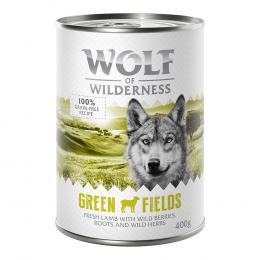 Sparpaket Wolf of Wilderness Adult - Single Protein 24 x 400 g / 800 g 24 x 400 g: Green Fields - Lamm