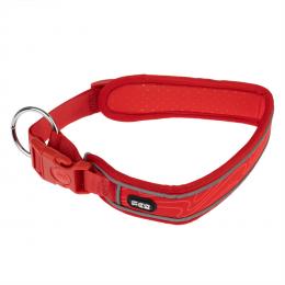 TIAKI Halsband Soft & Safe, rot - Größe M: 45 - 55 cm Halsumfang, 40 mm breit