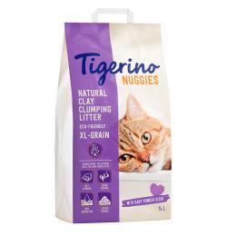 Tigerino Nuggies XL-Grain Katzenstreu – Babypuderduft - 14 l