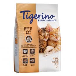 Tigerino Performance Multi Cat Katzenstreu – Babypuderduft - Sparpaket 2 x 12 l
