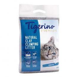 Tigerino Premium Katzenstreu – Sensitive (parfümfrei) - Probiergröße 6 kg