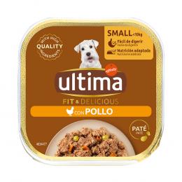 Ultima Fit & Delicious Paté Mini Hund 22 x 150 g - Huhn