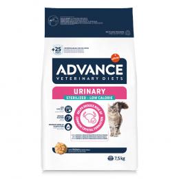 0,5 kg gratis! 7,5 kg / 8 kg Advance Veterinary Diets - Urinary Sterilized Low Calorie (7,5 kg)