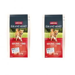 1 + 1 gratis! 2 x 1 kg animonda GranCarno Adult - Geflügel + Rind