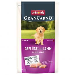 1 + 1 gratis! 2 x animonda GranCarno - Junior Geflügel + Lamm (2 x 4 kg)