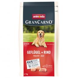 1 + 1 gratis! 2 x animonda GranCarno - Senior Geflügel + Rind (2 x 1 kg)