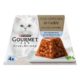 1 + 1 gratis! 2 x Gourmet Revelations Fine Cuts - 2 x (4 x 57 g) Weißfisch