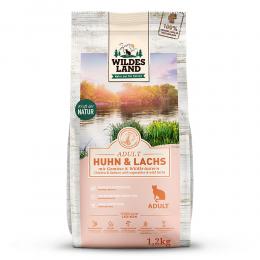 1,2 kg | Wildes Land | Huhn und Lachs Classic Adult | Trockenfutter | Katze