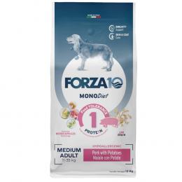 1,5 kg / 10 kg / 12 kg FORZA10 zum Sonderpreis! - Medium Diet Low Grain mit Schwein 12 kg