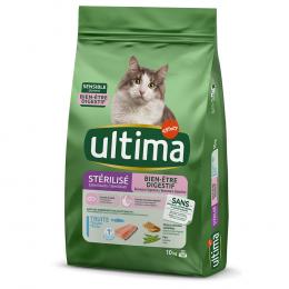 1,5 kg gratis! 10 kg Ultima Cat - Sterilized Sensible Forelle