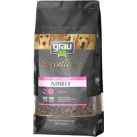 1,5 kg | grau | Adult aktiv mit Truthahn Excellence | Trockenfutter | Hund