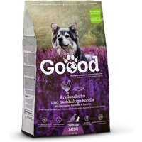 1,8 kg | Goood | Senior Freilandhuhn & Nachhaltige Forelle Mini | Trockenfutter | Hund