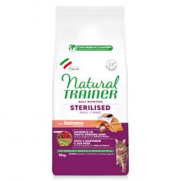 1 kg gratis! 10 kg Natural Trainer Adult Sterilised - Lachs