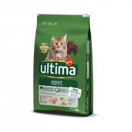 1 kg gratis! 7,5 kg Ultima Cat - Adult Lachs