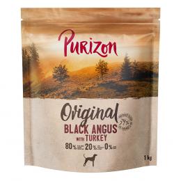 1 kg Purizon getreidefrei zum Sonderpreis! - Black Angus mit Truthahn Adult