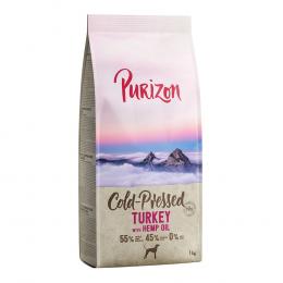 1 kg Purizon getreidefrei zum Sonderpreis! - Kaltgepresst: Pute mit Hanföl