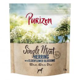 1 kg Purizon getreidefrei zum Sonderpreis! - Single Meat: Hering mit Holunderblüten