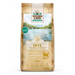 1 kg | Wildes Land | Ente mit Kartoffeln und Wildkräutern Classic Adult | Trockenfutter | Hund