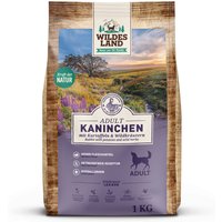 1 kg | Wildes Land | Kaninchen mit Kartoffeln und Wildkräutern Classic Adult | Trockenfutter | Hund