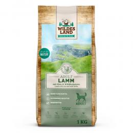 1 kg | Wildes Land | Lamm mit Reis und Wildkräutern Classic Adult | Trockenfutter | Hund