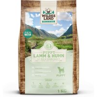 1 kg | Wildes Land | Lamm und Huhn mit Reis und Wildkräutern Classic Puppy | Trockenfutter | Hund