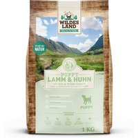 1 kg | Wildes Land | Lamm und Huhn mit Reis und Wildkräutern Classic Puppy | Trockenfutter | Hund