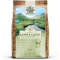 1 kg | Wildes Land | Lamm und Lachs mit Kartoffeln und Wildkräutern Classic Adult | Trockenfutter | Hund