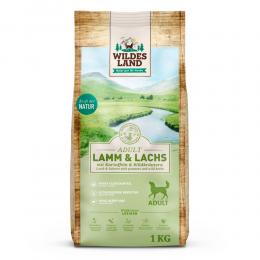 1 kg | Wildes Land | Lamm und Lachs mit Kartoffeln und Wildkräutern Classic Adult | Trockenfutter | Hund