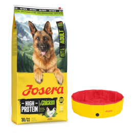 10 kg / 12,5 kg Josera + Ø 120 x H 30 cm Hundepool Pet gratis! - High Protein Huhn 12,5 kg