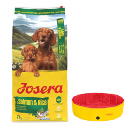 10 kg / 12, 5 kg Josera Hundefutter + Hundepool Pet - Ø 120 x H 30 cm gratis! - Family Lachs & Reis 12,5 kg