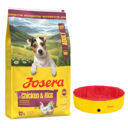 10 kg / 12, 5 kg Josera Hundefutter + Hundepool Pet - Ø 120 x H 30 cm gratis! - Mini Huhn & Reis 10 kg