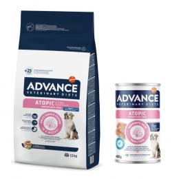 10 kg / 12 kg Advance Veterinary Diets + 400 g passendes Nassfutter gratis! - 12 kg Atopic mit Forelle + 400 g Atopic Medium/Maxi