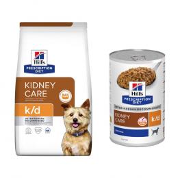 10 kg / 12 kg Hill's Prescription Diet + passendes Nassfutter gratis! - 12 kg k/d Kidney Care + 3 x 350 g Nassfutter