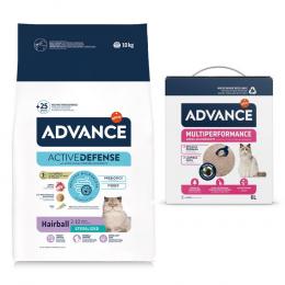 10 kg Advance Trockenfutter + 6 l Arena Multiperformance gratis! - Sterilized Hairball