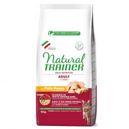 10 kg Natural Trainer Adult + 12 x 85 g Straccetti Adult Streifen in Soße gratis! - Sterilised Lachs