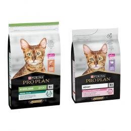 10 kg PURINA PRO PLAN Trockenfutter + 3 kg Adult Delicate Digestion Truthahn gratis! - Sterilised Adult Renal Plus Lachs