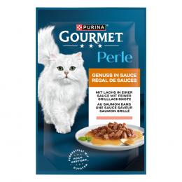 104 + 26 gratis! 130 x 85 g Gourmet Perle - Genuss in Soße Lachs