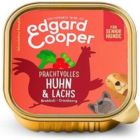 11 x 150 g | Edgard & Cooper | Herrliches Huhn & Lachs Senior | Nassfutter | Hund