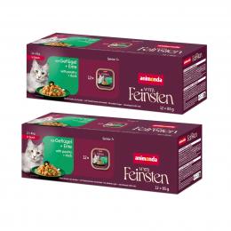 12 + 12 gratis! 24 x 85 g Animonda Vom Feinsten  - Senior in Soße: Geflügel & Ente