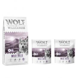 12 + 2 kg gratis! 14 kg Wolf of Wilderness - getreidefreie Rezeptur - Junior 