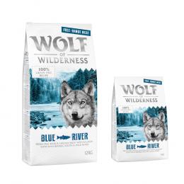 12 + 2 kg gratis! 14 kg Wolf of Wilderness Trockenfutter - Freilandhuhn mit Lachs Adult
