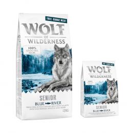 12 + 2 kg gratis! 14 kg Wolf of Wilderness Trockenfutter Senior 