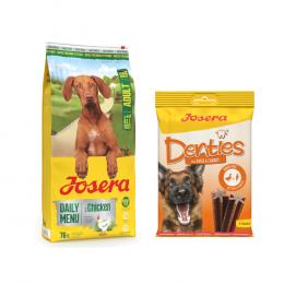 Angebot für 12,5 kg Josera Adult + 180 g Denties Snack gratis! - Daily Menu Huhn + Ente & Karotte - Kategorie Hundefutter & Zubehör / Hundefutter trocken / Josera / -.  Lieferzeit: 1-2 Tage -  jetzt kaufen.