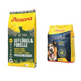 12,5 kg Josera Trockenfutter + 900 g Knuspies Snack gratis! - Geflügel & Forelle